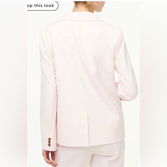 J.Crew $198 One Button Blazer Sunwashed Pink Size BO599 - Picture 2 of 4